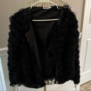 Hippie Chic sz XL Black Short Crop Jacket